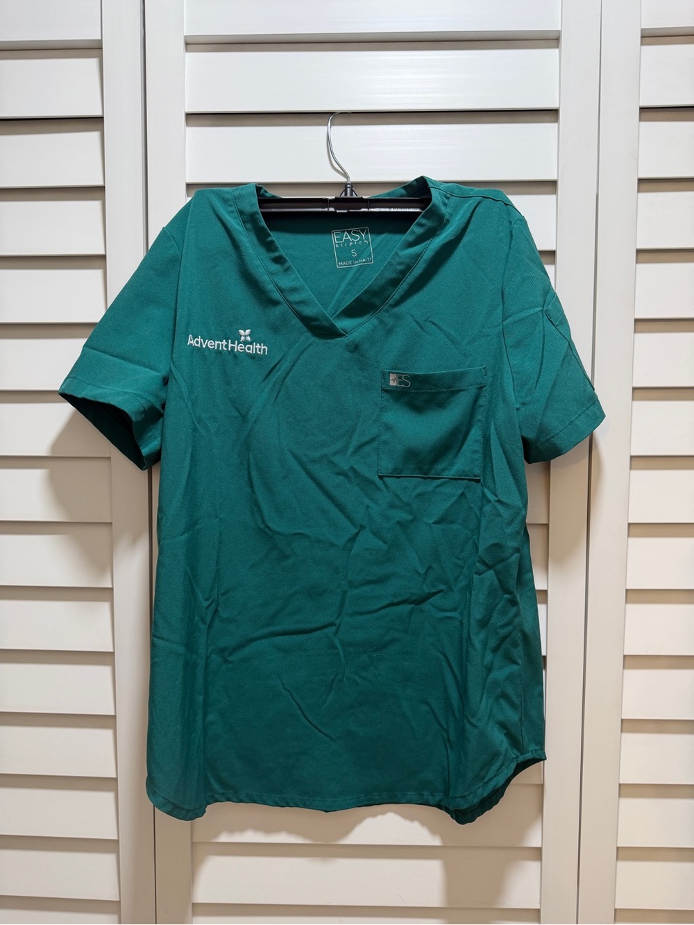 AdventHealth Women’s Green Medical Scrub Top